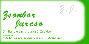 zsombor jurcso business card